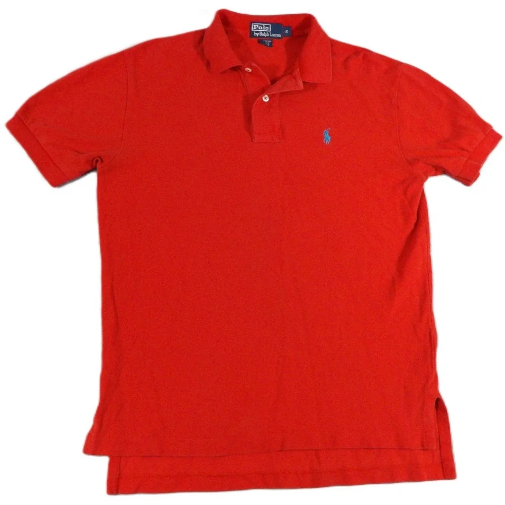 Polo Ralph Lauren Polo Shirt Men S Red Pique Cotton Short Sleeve Pony Golf Prepp